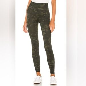 SPANX Women's Camo High-Waist Leggings - Dark Green Camo